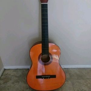 Guitar with carrying bag